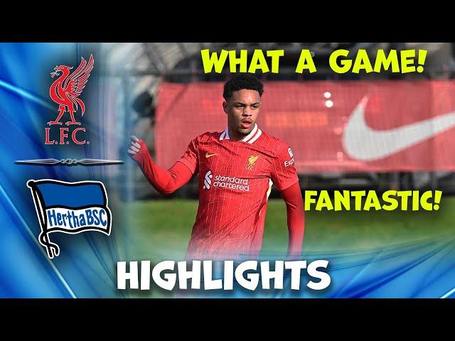 Liverpool u21 vs Hertha BSC u21 | Premier League International Cup | Highlights 30-10-2024