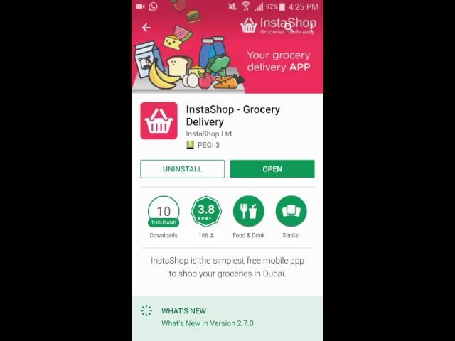 InstaShop for Android - Make Your Grocery Shopping Online