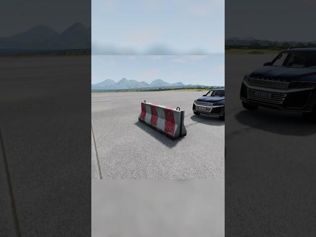 Car Vs barrier #shorts #cool
