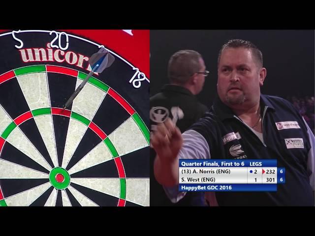 HappyBet German Darts Championship 2016 - Quarter-Finals - Alan Norris v Steve West