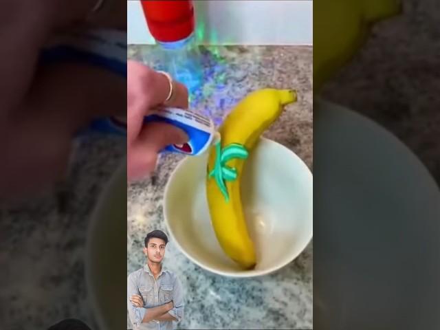 Banana and Colgate hack || #shorts #shortvideo #shortsfeed #banana #colgate #science #experiment