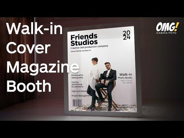 Walk-in Cover Magazine Photo Booth | Setup & Customization