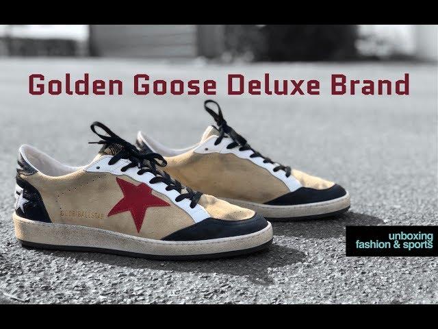 GOLDEN GOOSE Ball Star ‘cream suede oestrich’ | UNBOXING & ON FEET | luxury shoes | 2018 | 4K