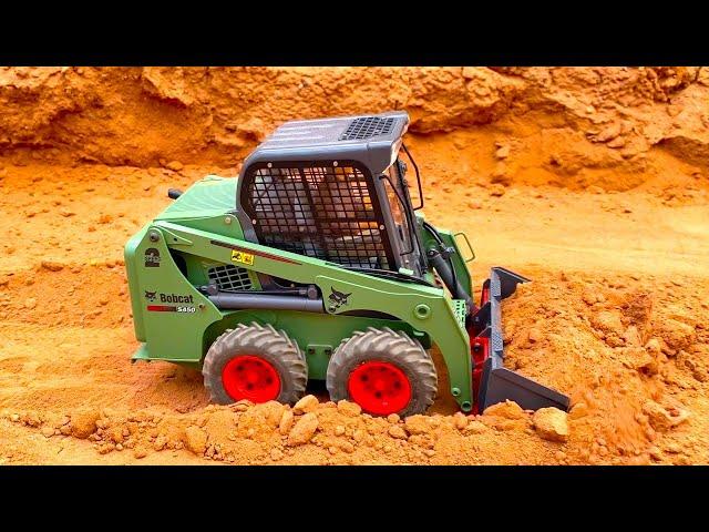 AWESOME SKID STEER RC BOBCAT in the CONSTRUCTIONSWORLD in 4K