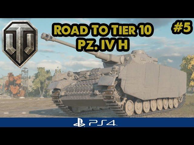 WoT PS4: Road to Tier 10 - Pz IV H - New Tank!