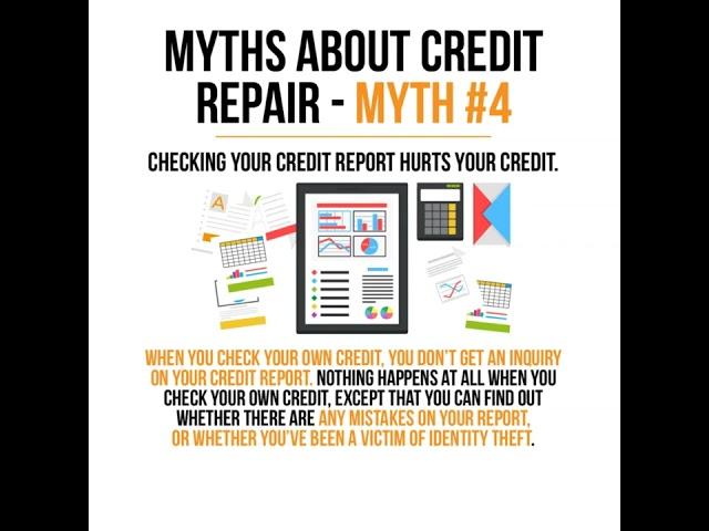 Myths About Credit Repair Myth #4 | Self Inquiries