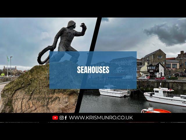 Exploring Seahouses Harbour in Northumberland | 4K Scenic Views