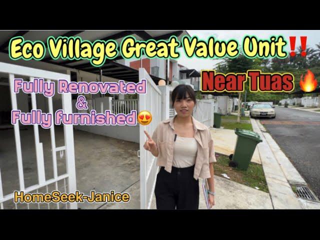 Eco Village Great Value Unit‼️Fully Renovated & Fully FurnishedNear Tuas,Don't miss out‼️