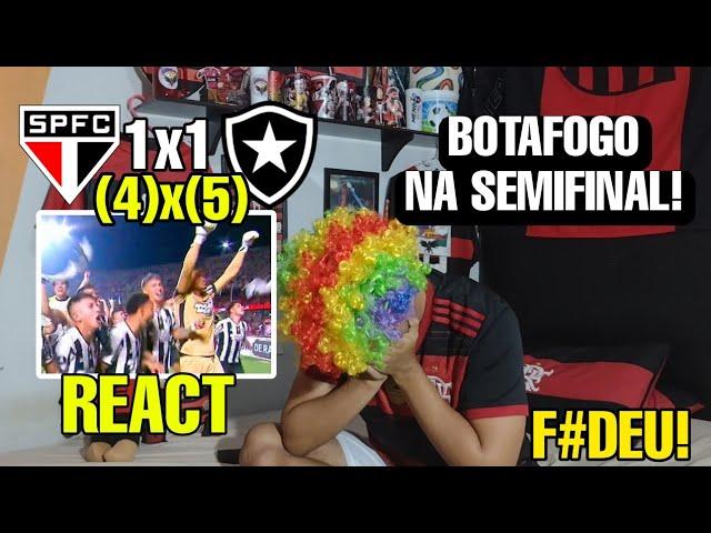 REACT SÃO PAULO X BOTAFOGO MELHORES MOMENTOS E PÊNALTIS LIBERTADORES 2024