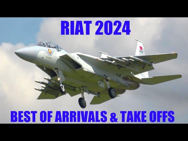 RIAT 2024:  BEST OF ARRIVALS & TAKE OFFS 4K (airshowvision)