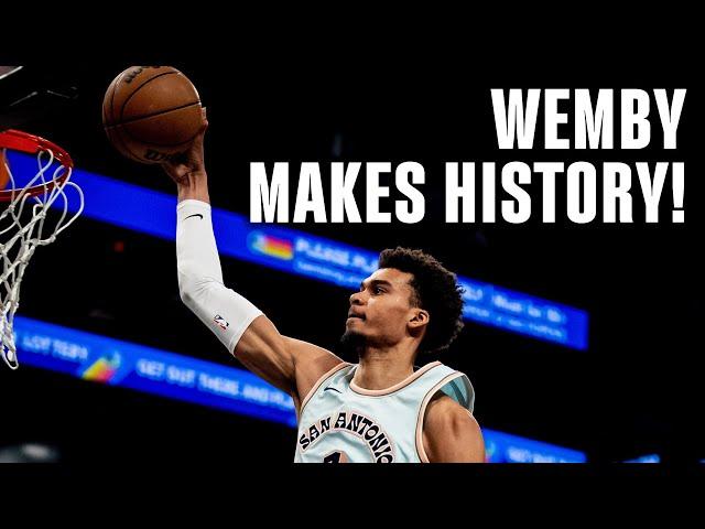 Victor Wembanyama MAKES NBA HISTORY Vs Nets!