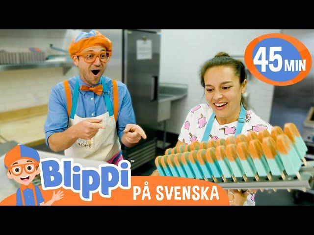 Blippi Svenska | Blippi  gör fruktisglass | pedagogiska videor för barn