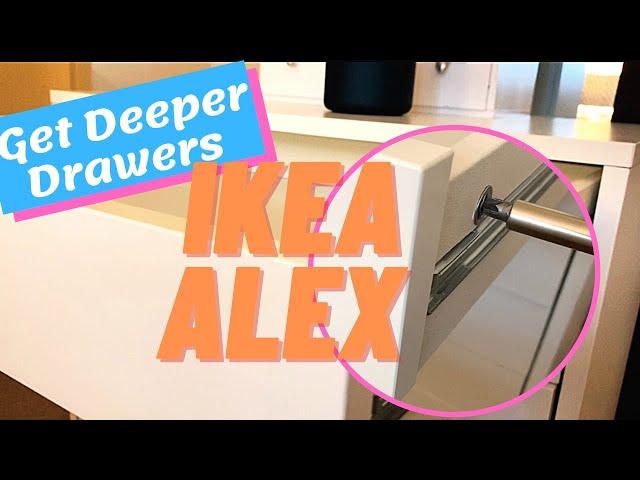 ⭐️Awesome⭐️ IKEA ALEX HACK for Deeper DrawersCraft Room Organization.