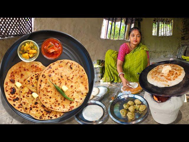 আলু পরাঠা বানানোর সহজ উপায়│Aloo Paratha Recipe bengali