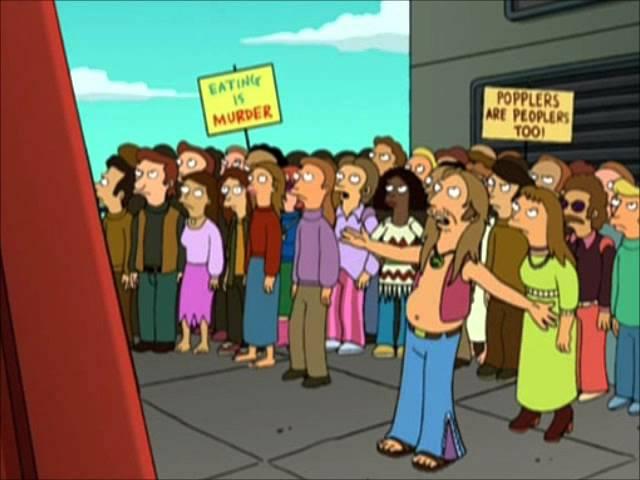 Futurama - "You can't own property, man"