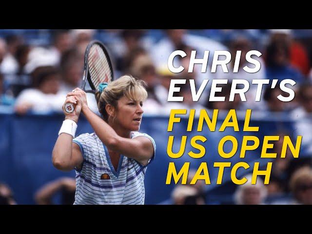 Chris Evert's last ever US Open match vs Zina Garrison | US Open 1989 Quarterfinal