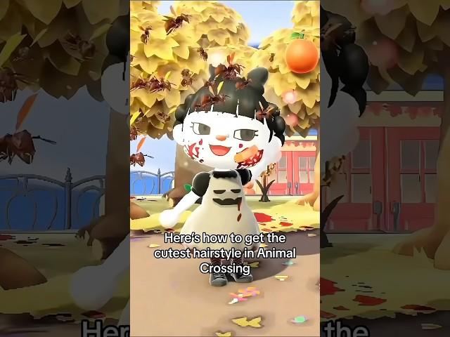 How to get the cutest hairstyle in ACNH #animalcrossingnewhorizons #animalcrossing #acnh