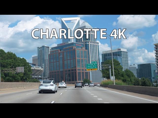 Charlotte Drive 4K - Airport to Downtown - USA [New Camera for San Francisco?]