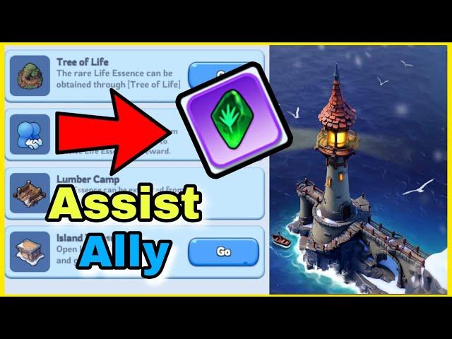 How to ASSIST your ally to get life essence in daybreak island in Whiteout Survival