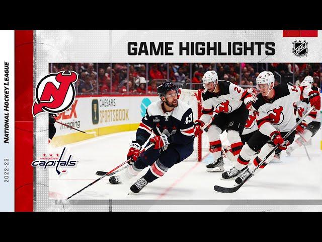 Devils @ Capitals 4/13 | NHL Highlights 2023