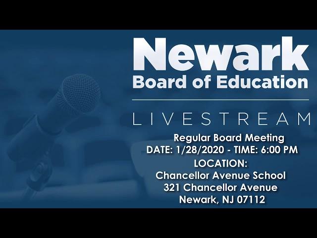 Newark BOE Regular Meeting (January 28, 2020)