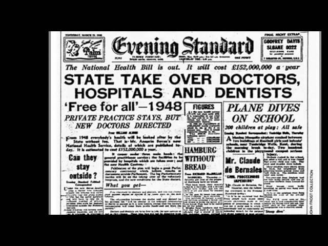 5th July 1948: National Health Service launched in the UK