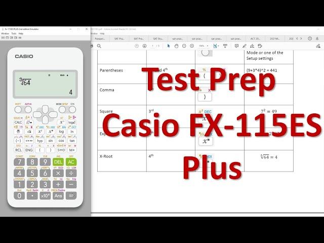 Calculators of the ACT® test | Casio FX-115ES Plus 2nd Edition