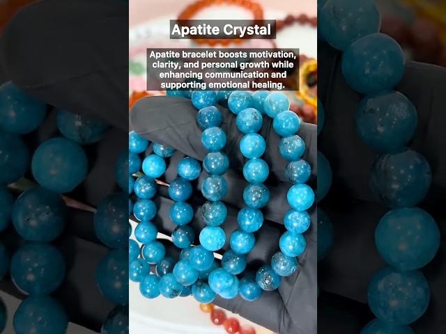 Natural Apatite Crystal Bracelet for Clarity, Motivation, and Growth – Handcrafted Healing Jewelry