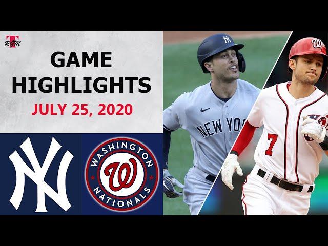 New York Yankees vs. Washington Nationals Highlights  | July 25, 2020