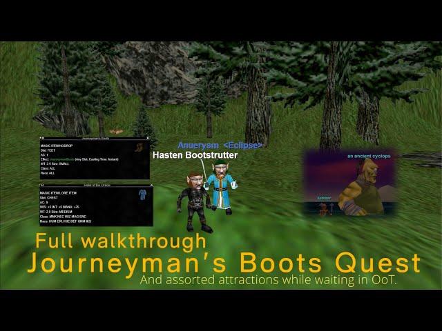 Everquest P99 - Journeyman's Boots Quest & Assorted Things to Do While Waiting in the Ocean of Tears