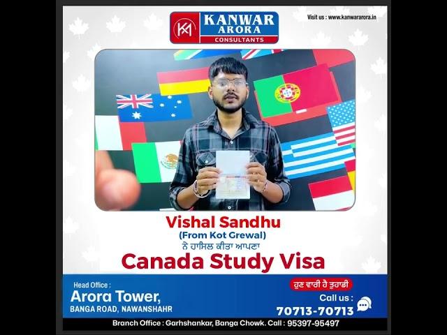 One More Canada Study Visa Approved | Success Story | Kanwar Arora Consultants
