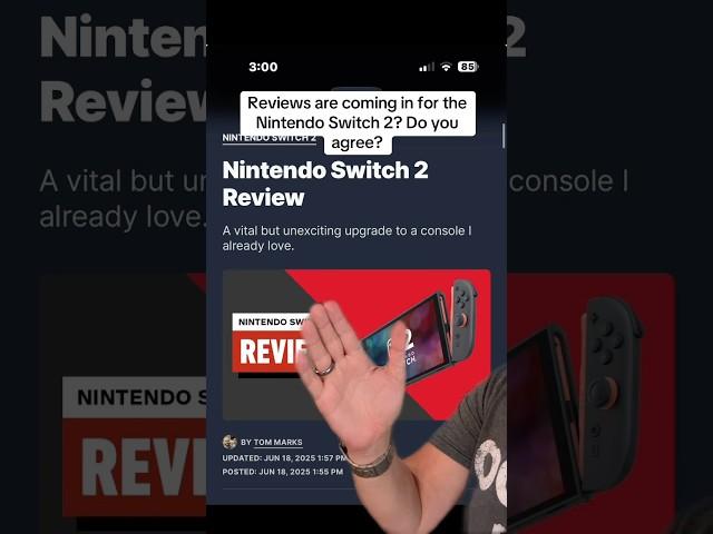 Let’s talk about reviews for the #NintendoSwitch2 and does it make sense to you? Let’s talk!