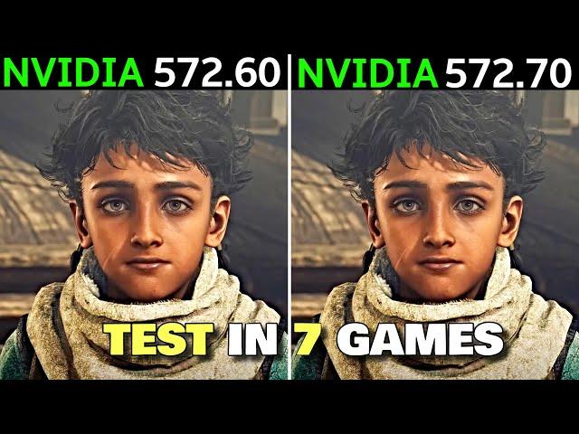 Nvidia Drivers 572.60 vs 572.70 | GTX 1650 - Test in 7 Games