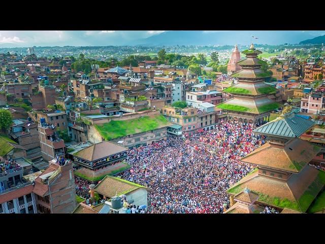 Americans Caught in the CULTURE of a Massive Nepali Festival: Gai Jatra 2024, Bhaktapur