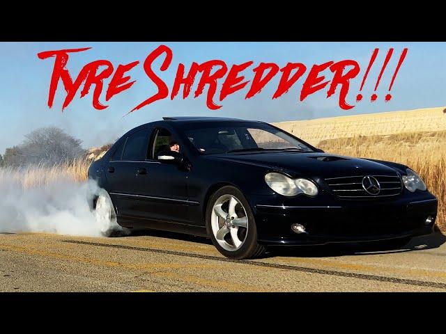 BRUTAL Mercedes C32 ?.. Gets Dialled In On Stand Alone ECU | Does MASSIVE Burnouts DIY W203 BEAST!