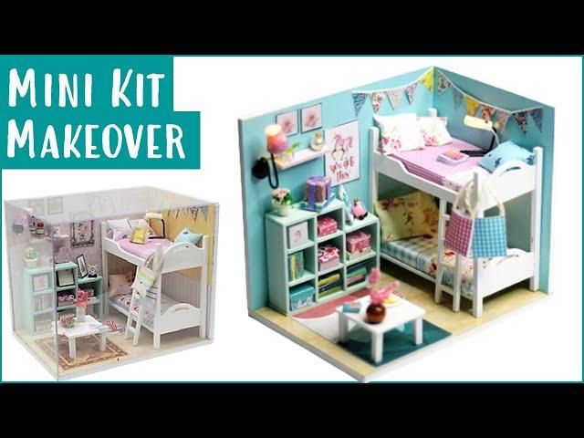 Makeover a Miniature Dollhouse Kit with your Cricut | Tutorial DIY