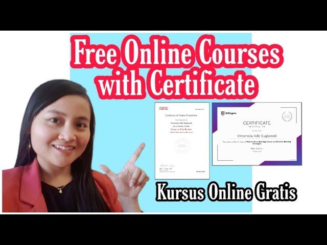 Kursus Online GRATIS + Sertifikat |FREE Online #Courses with Certificate