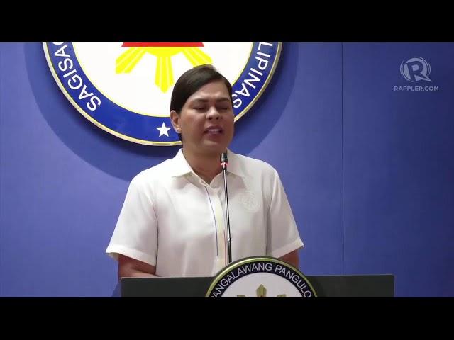 VP Sara Duterte answers questions on rumored impeachment, corruption allegations