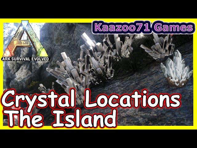 Ark Where to Find Crystal The Island  - Crystal Locations