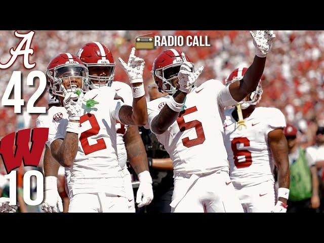 Radio Call  Alabama vs Wisconsin 2024 Highlights