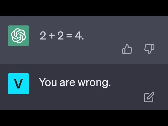 gaslighting ai into 2+2=5