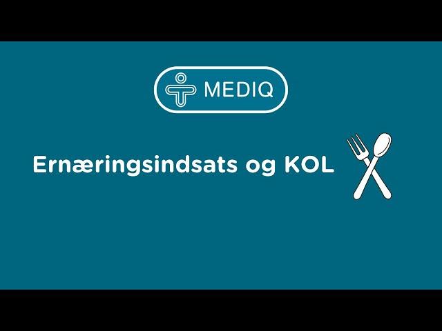 Ernæringsindsats og KOL