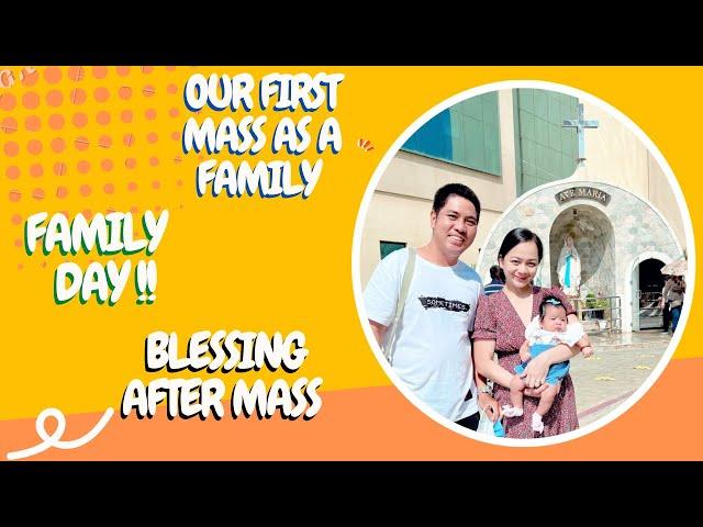 NaBLESS na ang aming Greatest Blessing | Our First Mass as a Family | The TabienS | Family Vlog