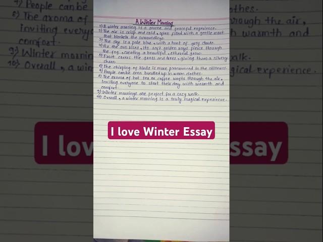 A Winter Morning Essay #awintermorning #winterseason #wintermorning #mintossmood