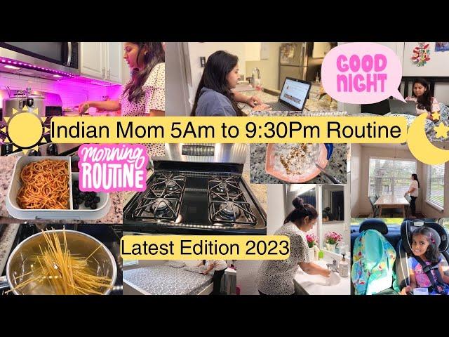 Indian Mom 5AM To 9:30PM PRODUCTIVE/REAL busy Morning to Night ROUTINE~Indian Mom daily routine 2023