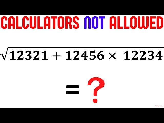 Calculators NOT Allowed | Learn this Trick to solve instantly