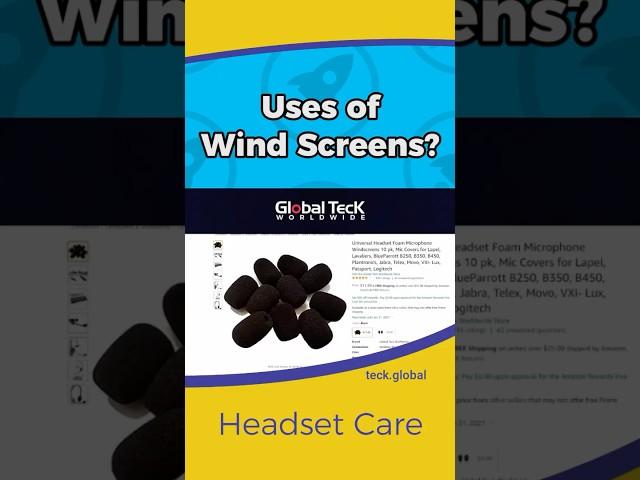 Tech Tip: Why you need to change your headset's windscreens #shorts