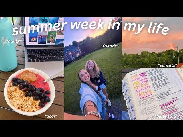 summer week in my life vlog  *friends, tanning, shopping, hauls*