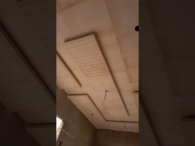 8 by 16 simple false ceiling design #shortsvideo #bedroomceiling