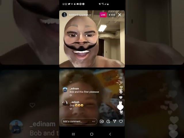 bob the drag queen & peppermint - rpdr usa queens - instagram live - thursday, 24 march 2022